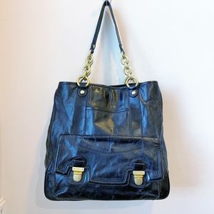 Coach Leather Handbag / Tote in Black